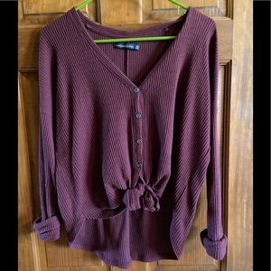 Abercrombie & Fitch tie-front shirt